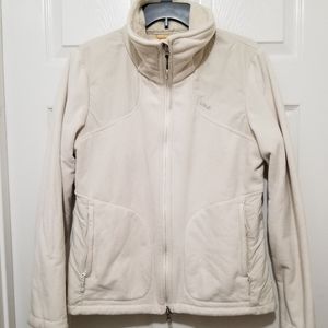 Lole Women's large Off White Fleece Jacket